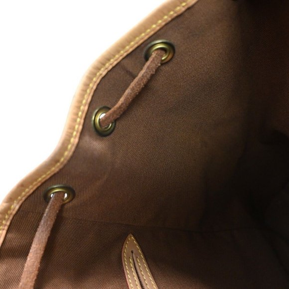 LOUIS VUITTON Montsouris MM Backpack Bag Monogram Leather Brown - Picture 5 of 16